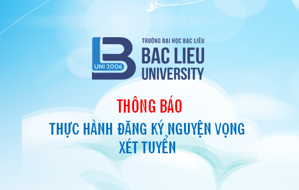 Thông báo thực hành đăng ký nguyện vọng xét tuyển trên hệ thống